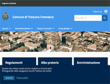 Tablet Screenshot of comune.trescorecremasco.gov.it